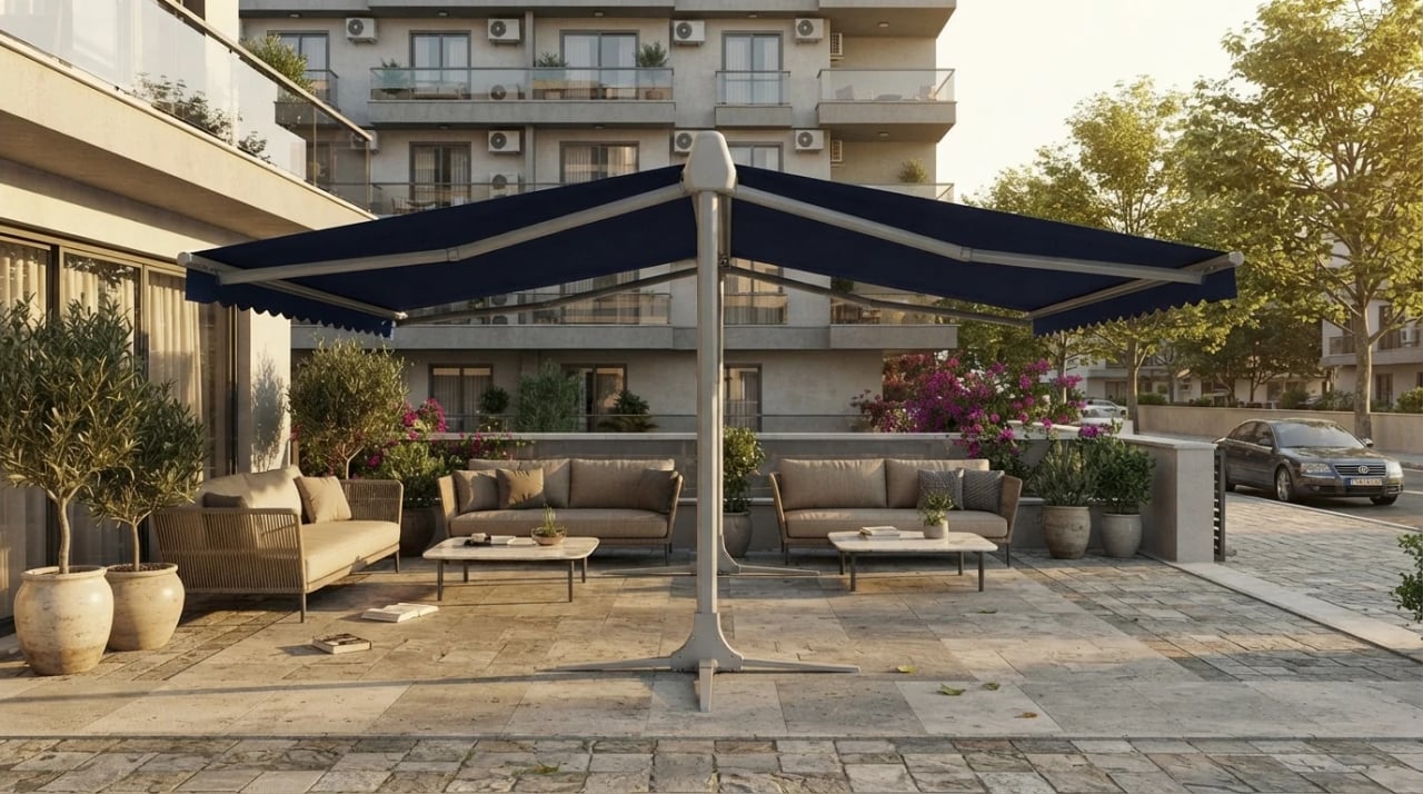 İzmir'de tamamlanmış t model tente uygulaması