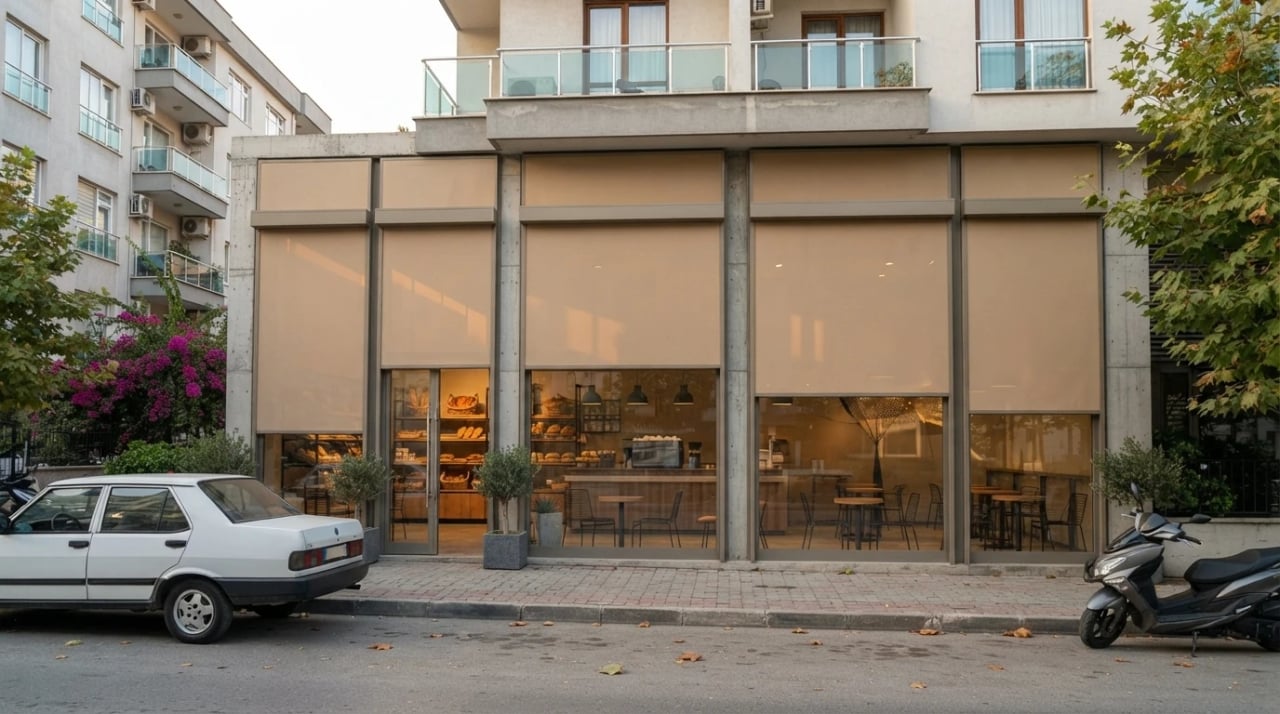 İzmir'de tamamlanmış zip perde uygulaması