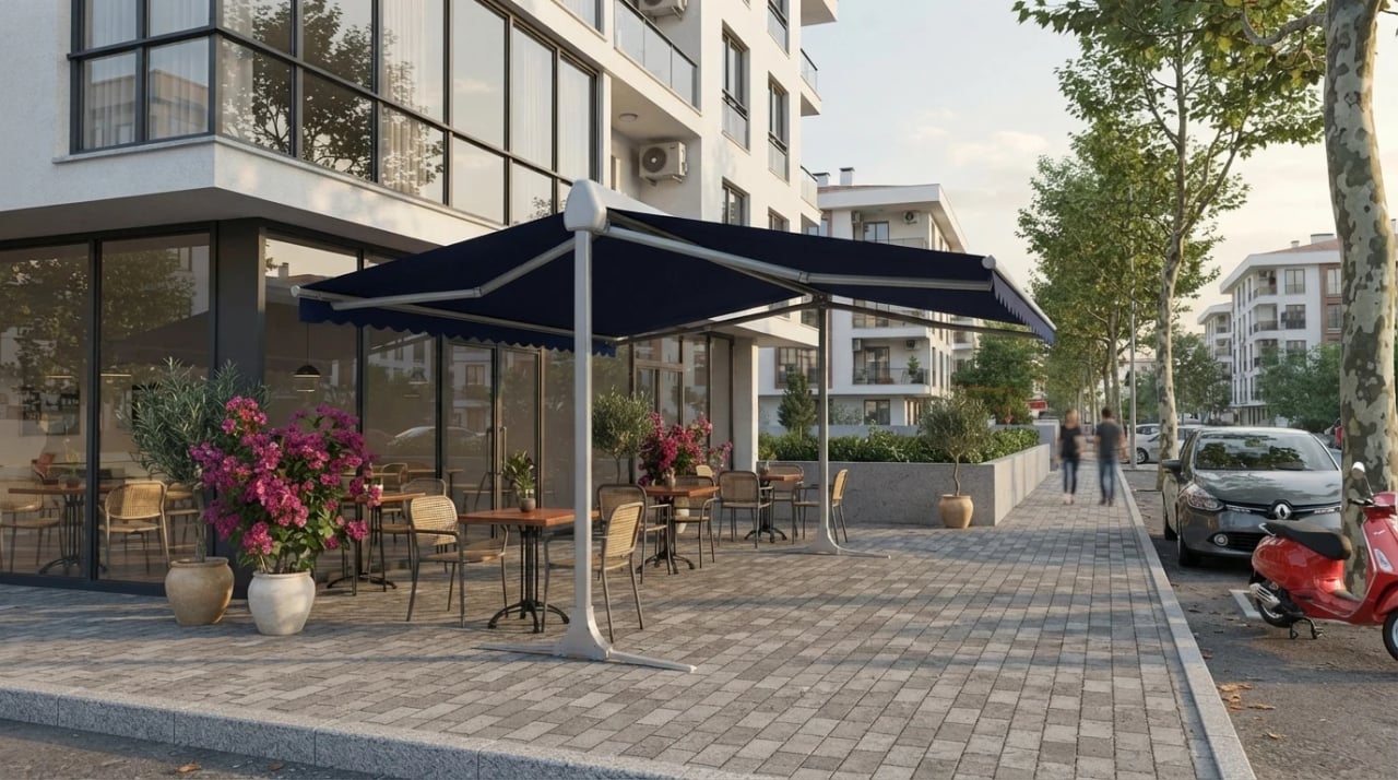 İzmir'de tamamlanmış t model tente uygulaması