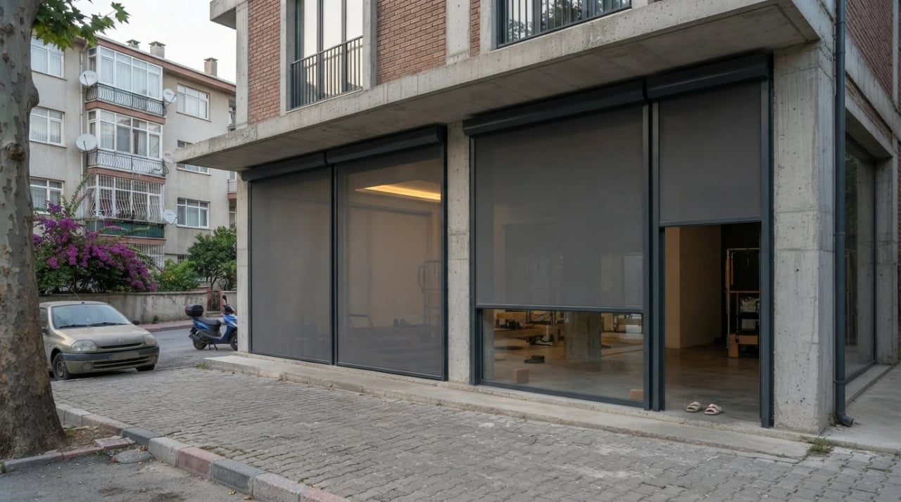 İzmir'de tamamlanmış zip perde uygulaması
